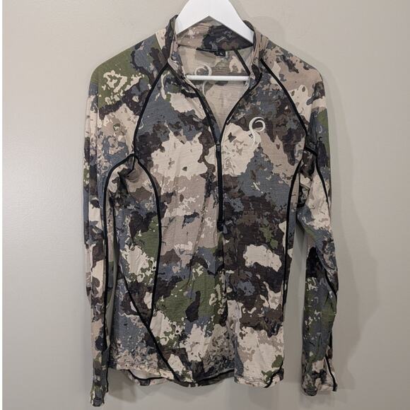 Prois Tops - Prois Olann Merino Half Zip Shirt Hunting Hiking Camping Fishing Outdoors - Sz L